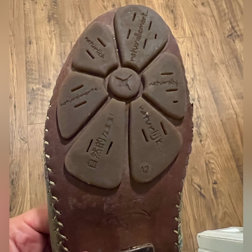 PIKOLINOS Olive Cutout Leather Flats size 42 (US 10) - Picture 10 of 13